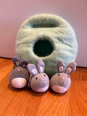 Lovevery Bunnies in Felt Burrow